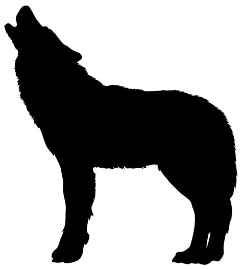 wolf silhouette png